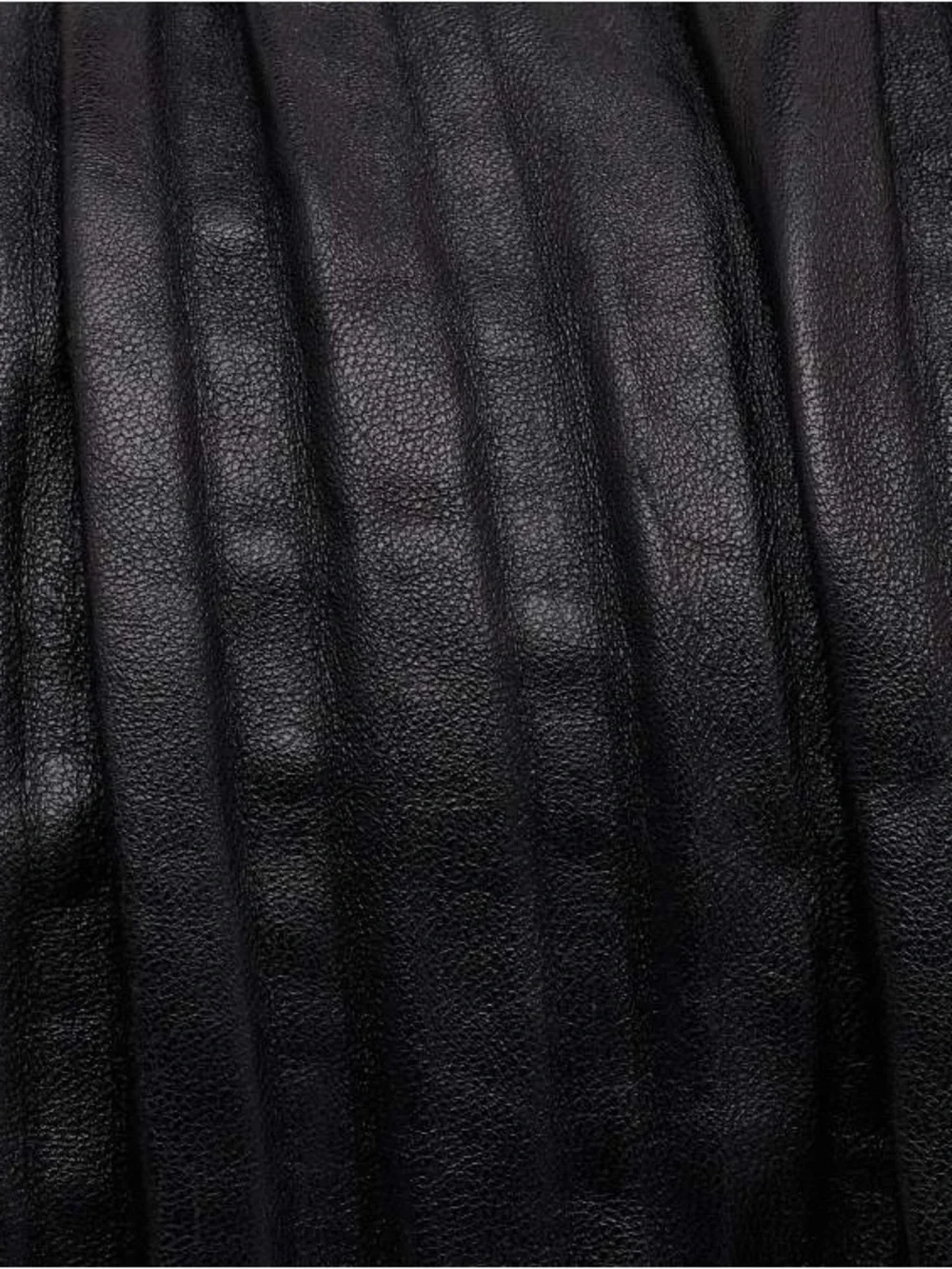 Michael Kors Collection Skorpios Crescent Pleated Black Leather hobo bag